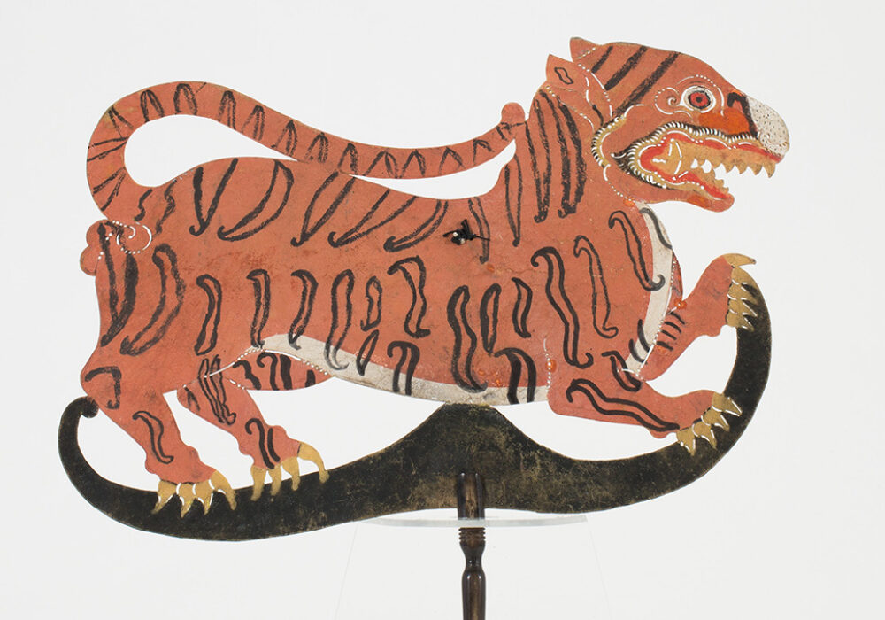 Tiger shadow puppet